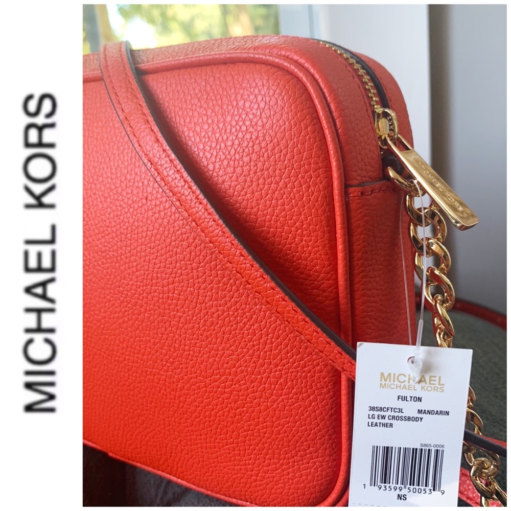 NWT authentic MK leather Fulton crossbody - Picture 2 of 6